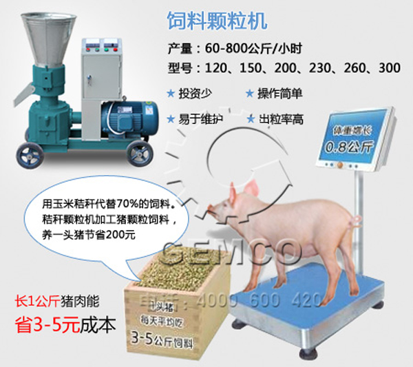 吉(jí)姆克生產的豬飼料顆粒機能為養殖用戶降本增效益
